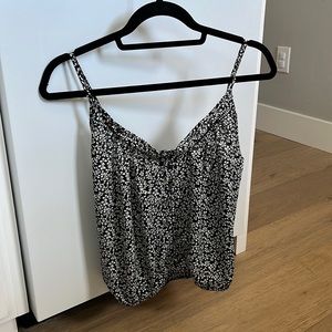 Black floral top
